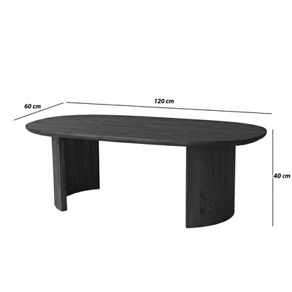 Τραπεζάκι Σαλονιού Ανθρακί 120 x 60 x 40 εκ GR552NOS2611