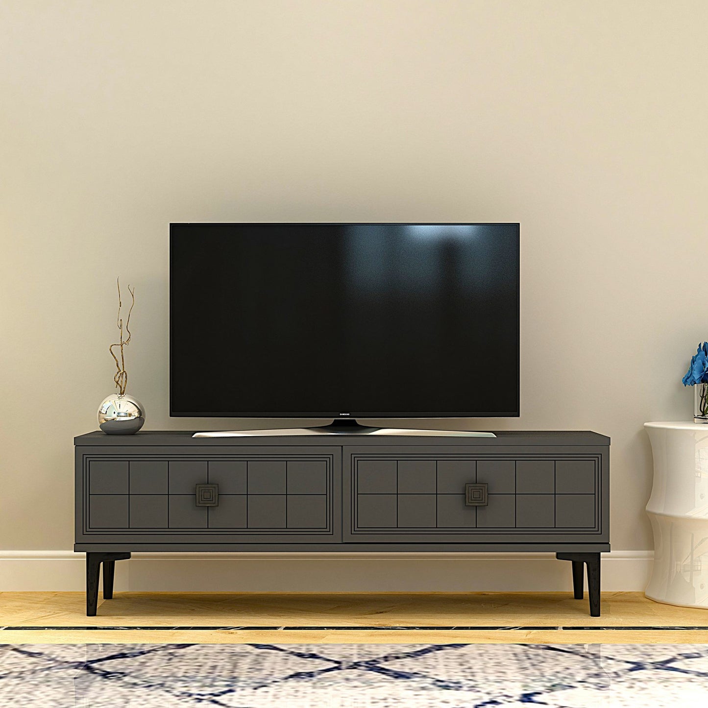 Έπιπλο Τηλεόρασης TV Βάση Σύνθεση Ανθρακί | 555CHM1101