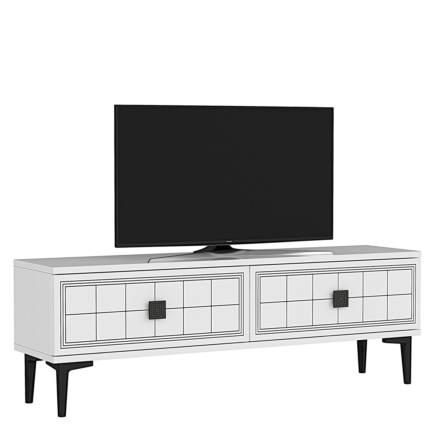 Έπιπλο Τηλεόρασης TV Βάση Σύνθεση Λευκό | 555CHM1102