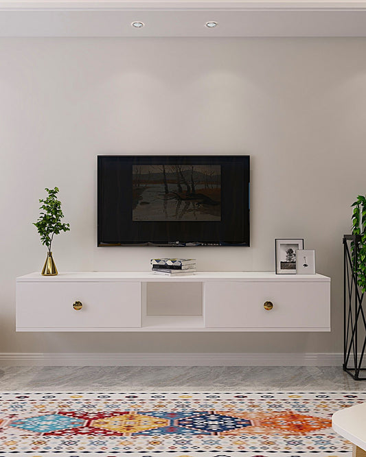 Έπιπλο Τηλεόρασης TV Βάση Σύνθεση Λευκό | 555CHM1105