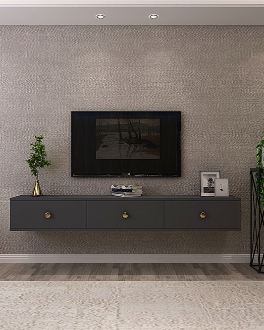 Έπιπλο Τηλεόρασης TV Βάση Σύνθεση Ανθρακί | 555CHM1107