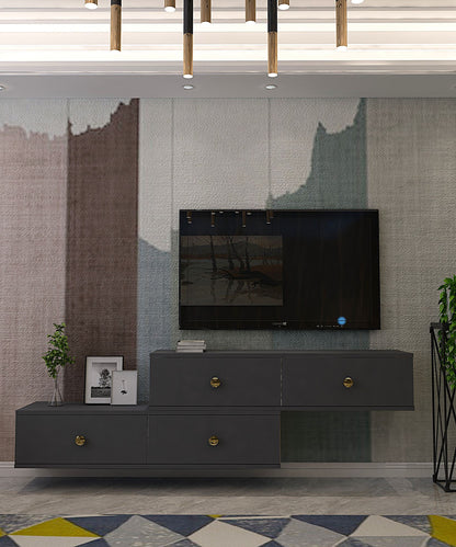 Έπιπλο Τηλεόρασης TV Βάση Σύνθεση Ανθρακί | 555CHM1110