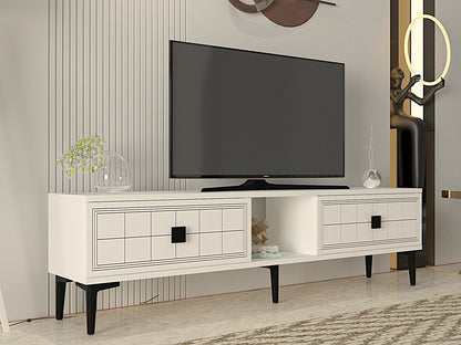 Έπιπλο Τηλεόρασης TV Βάση Σύνθεση Λευκό | 555CHM1114