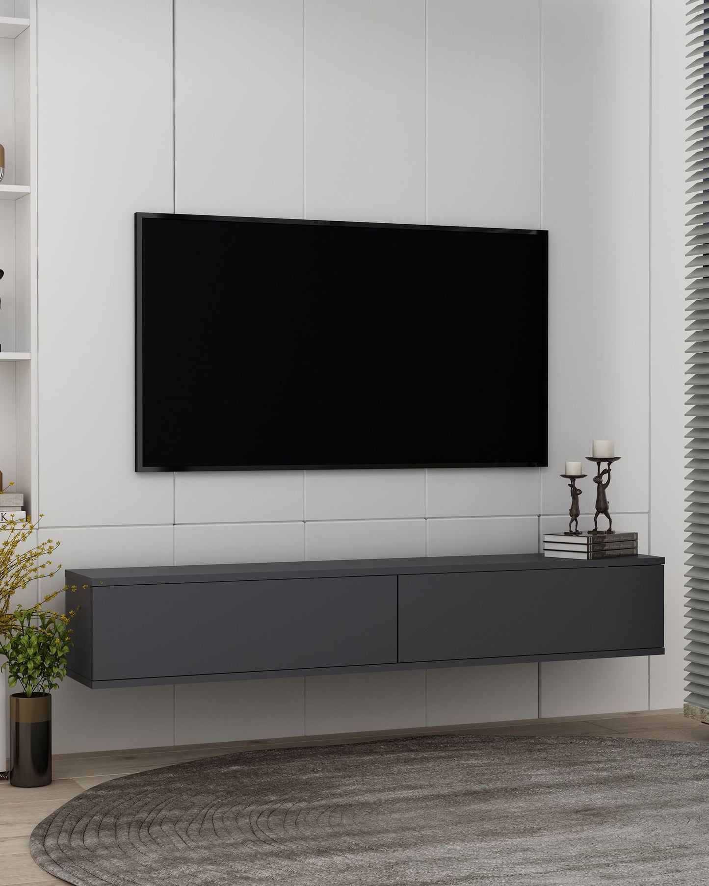 Έπιπλο Τηλεόρασης TV Βάση Σύνθεση Ανθρακί | 555CHM1122