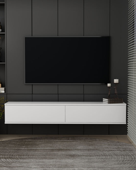 Έπιπλο Τηλεόρασης TV Βάση Σύνθεση Λευκό | 555CHM1123