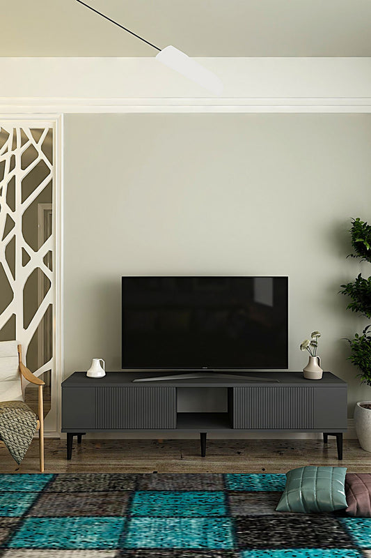 Έπιπλο Τηλεόρασης TV Βάση Σύνθεση Ανθρακί | 555CHM1134
