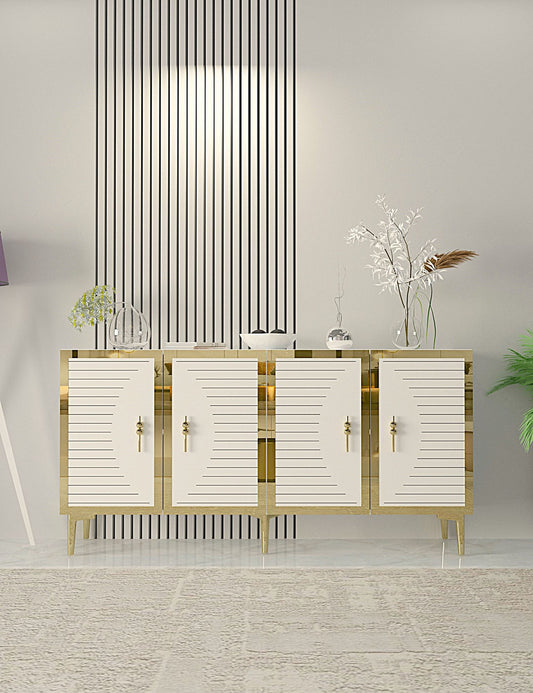 Μπουφές Λευκό
Χρυσό 150x32x75cm | 555CHM1316