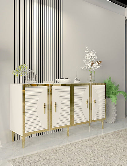 Μπουφές Λευκό
Χρυσό 150x32x75cm | 555CHM1316