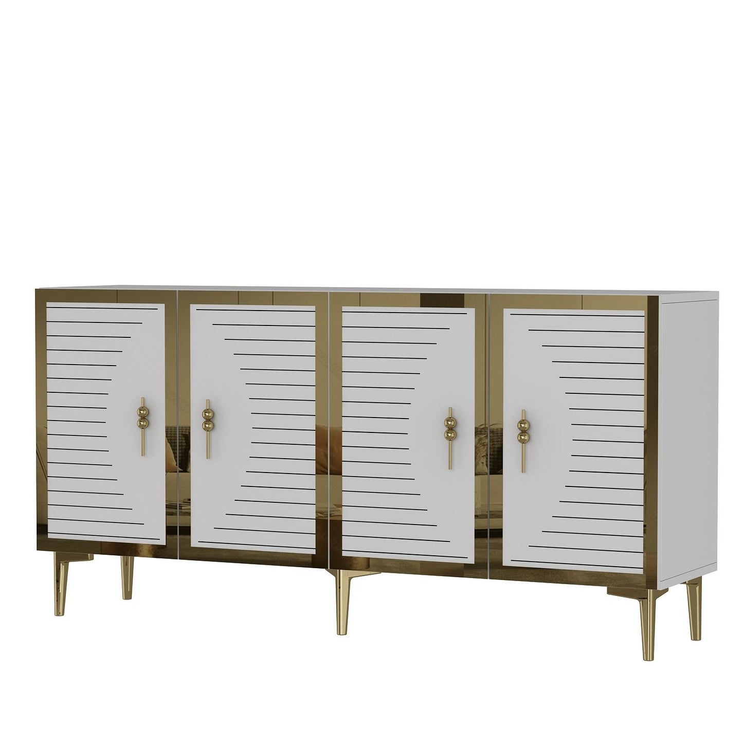 Μπουφές Λευκό
Χρυσό 150x32x75cm | 555CHM1316