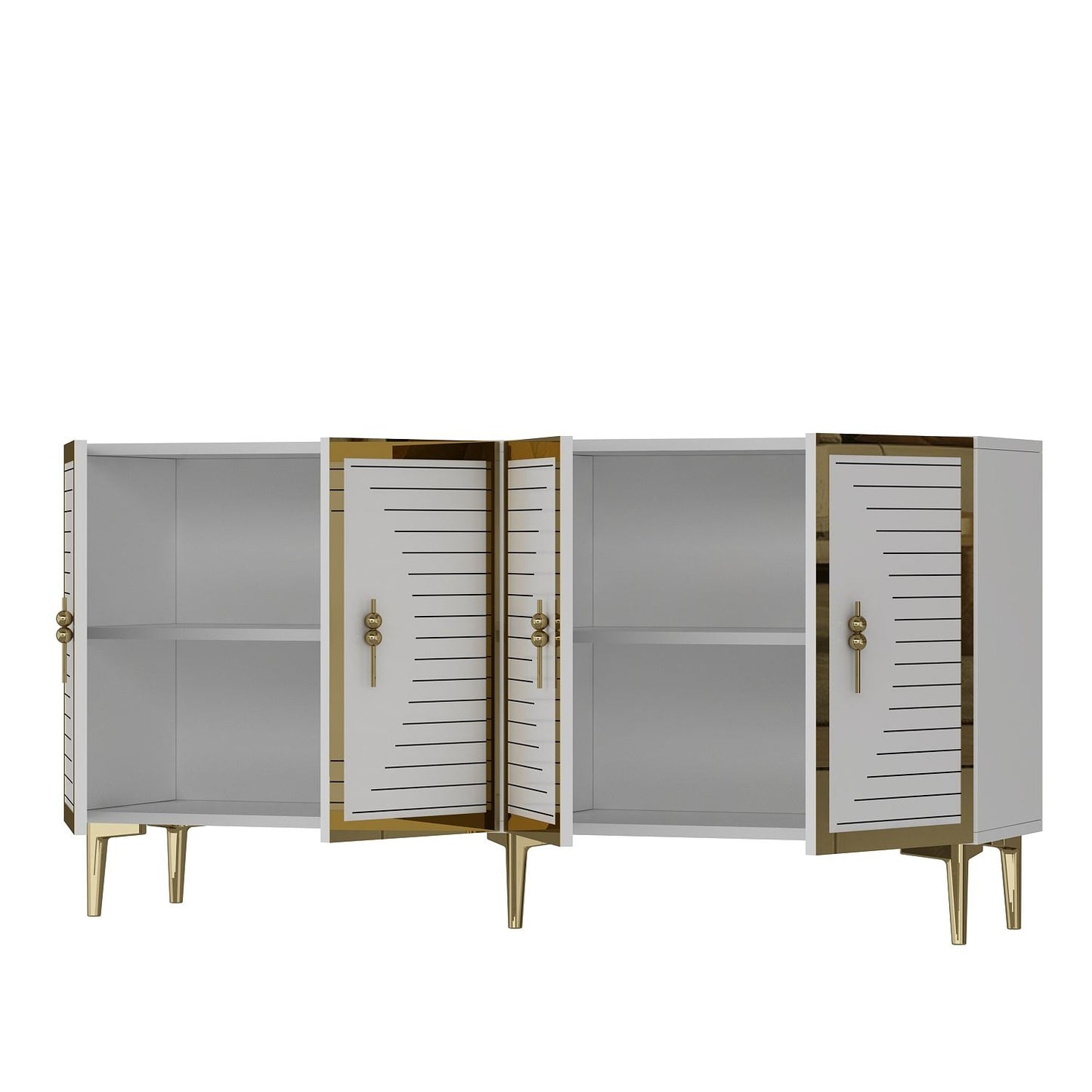Μπουφές Λευκό
Χρυσό 150x32x75cm | 555CHM1316