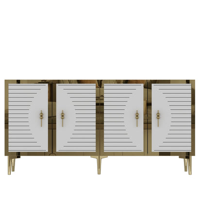 Μπουφές Sapphire
Λευκό
Χρυσό 150x32x75cm | 555CHM1317
