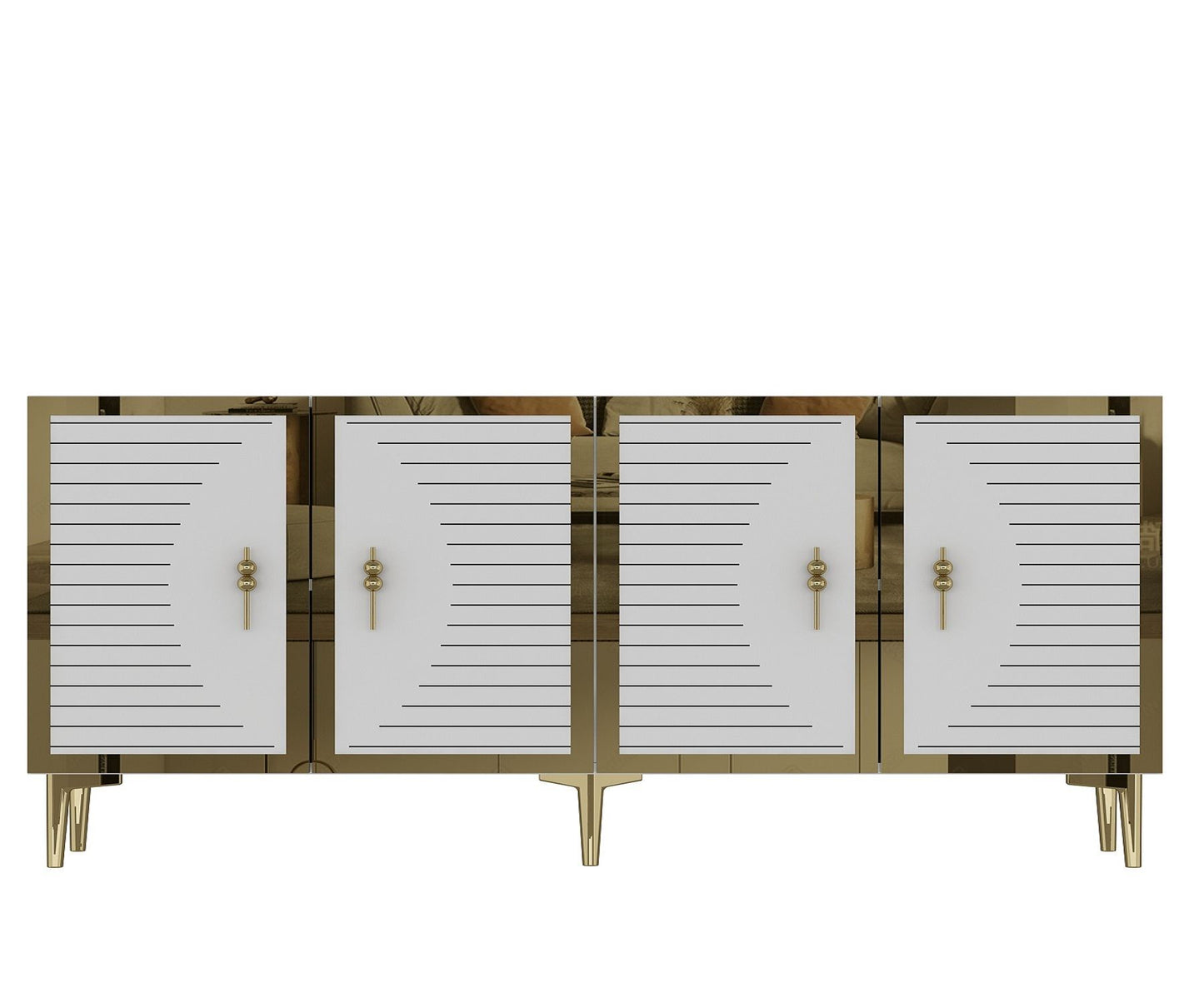 Μπουφές Λευκό
Χρυσό 180x32x75cm | 555CHM1319