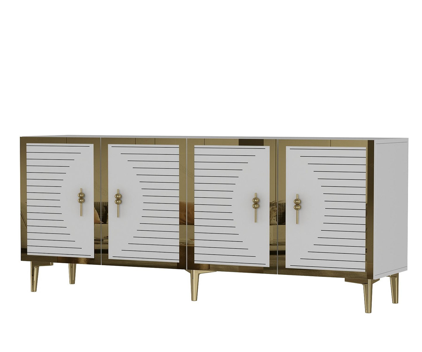 Μπουφές Λευκό
Χρυσό 180x32x75cm | 555CHM1319