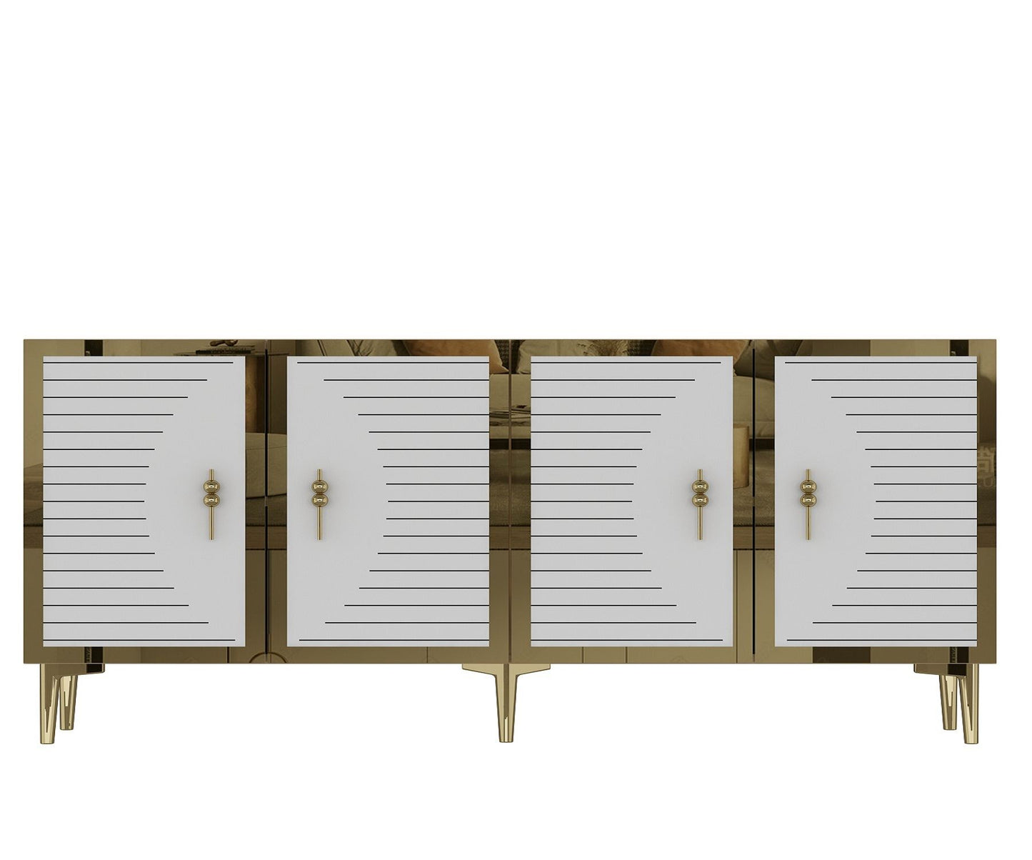 Μπουφές Sapphire Δρυς
Λευκό
Χρυσό 180x32x75cm | 555CHM1320