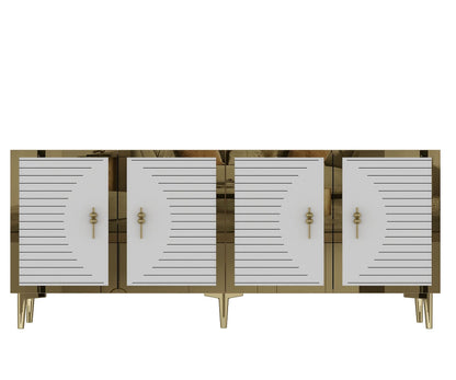 Μπουφές Sapphire Δρυς
Λευκό
Χρυσό 180x32x75cm | 555CHM1320