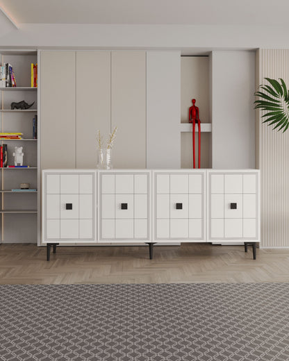 Μπουφές Λευκό 150x32x75cm | 555CHM1322