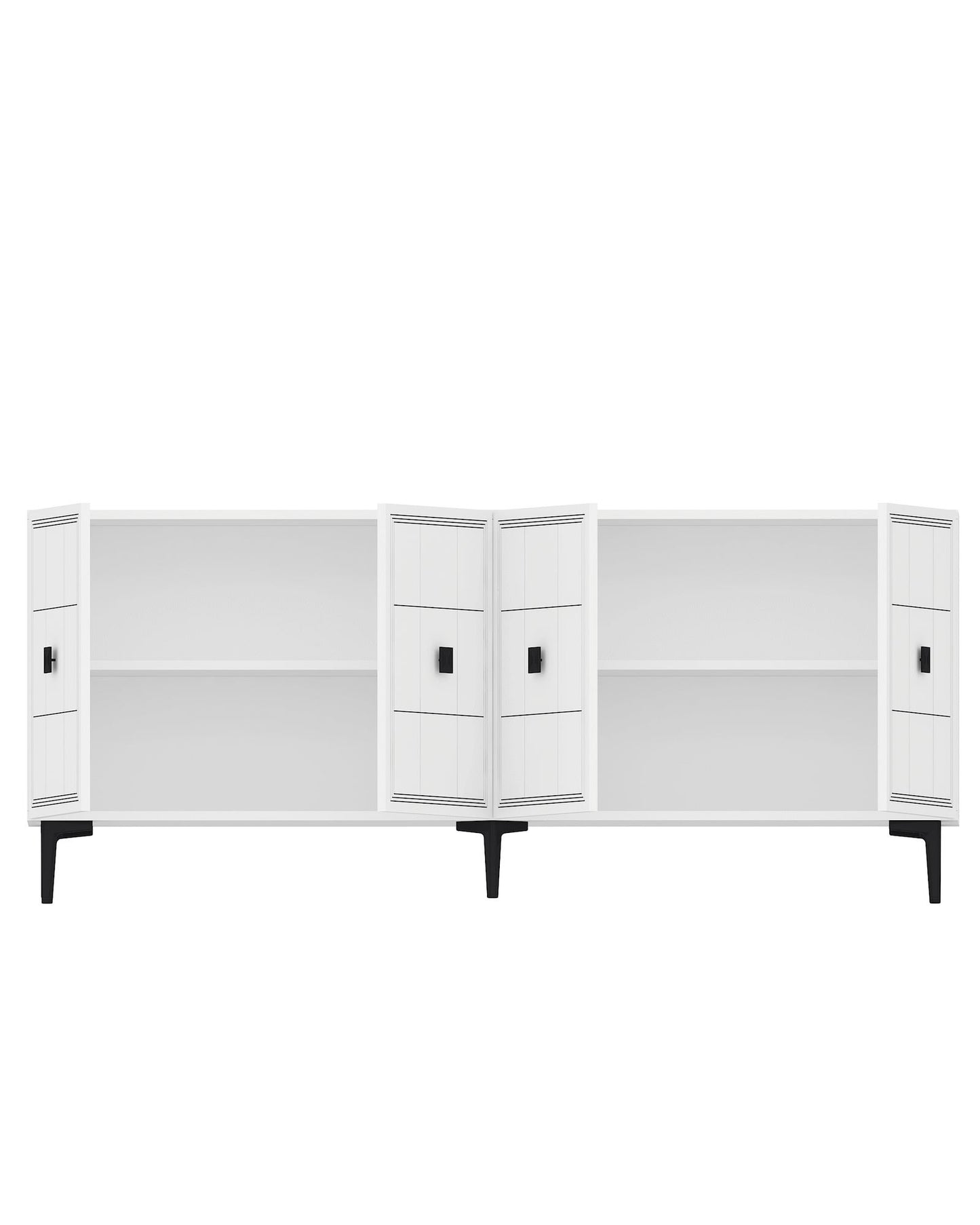 Μπουφές Λευκό 150x32x75cm | 555CHM1322