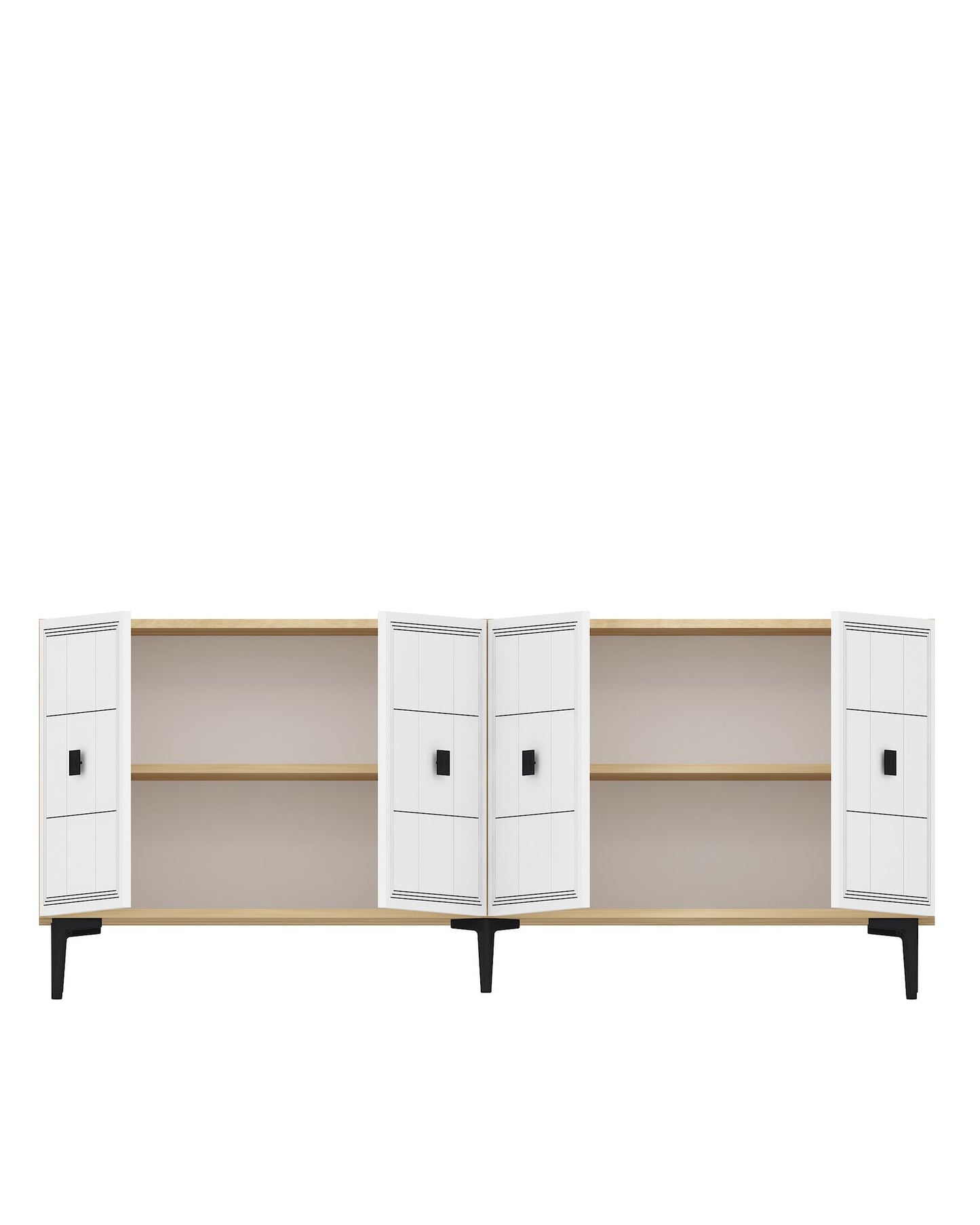 Μπουφές Sapphire Δρυς
Λευκό 150x32x75cm | 555CHM1323