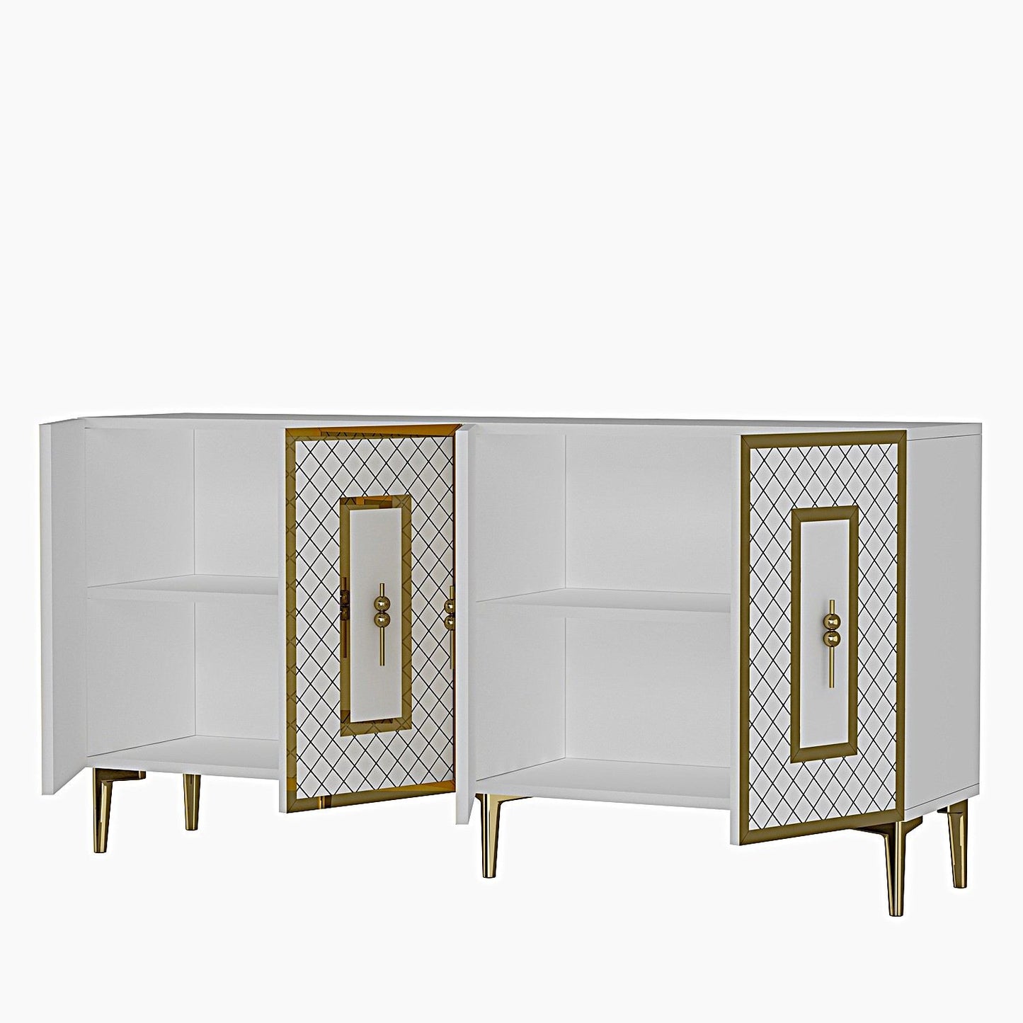 Μπουφές Λευκό
Χρυσό 150x32x75cm | 555CHM1325