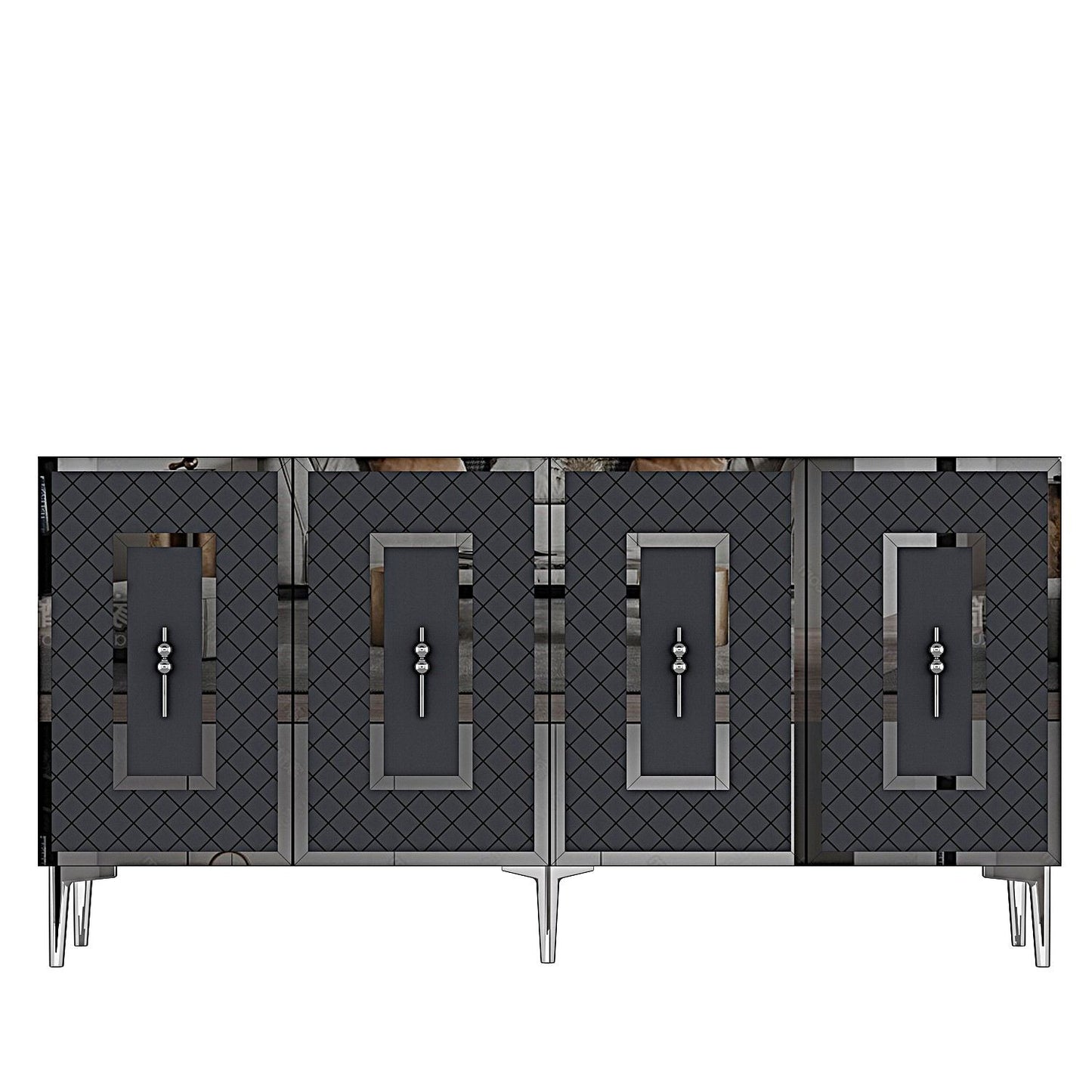 Μπουφές Ανθρακί
Ασημί 150x32x75cm | 555CHM1327