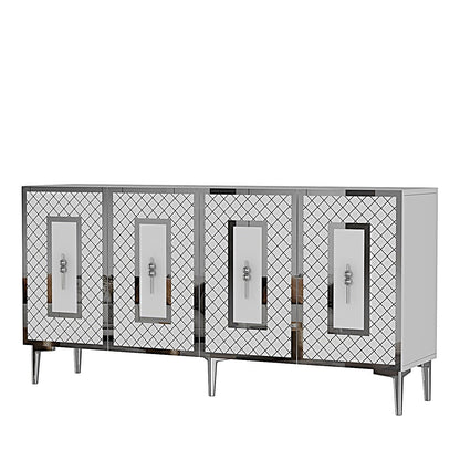 Μπουφές Λευκό
Ασημί 150x32x75cm | 555CHM1328