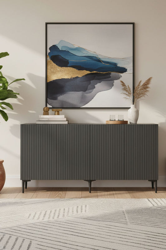 Μπουφές Ανθρακί 150x32x75cm | 555CHM1333