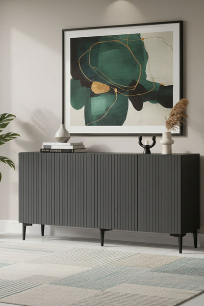 Μπουφές Ανθρακί 150x32x75cm | 555CHM1333