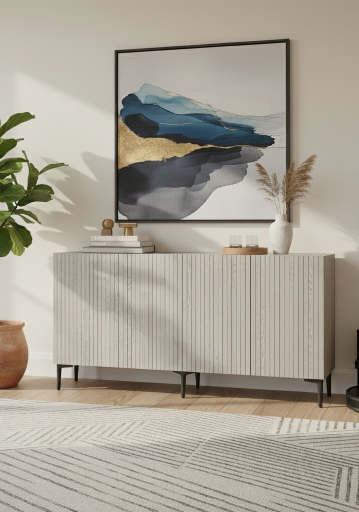 Μπουφές Λευκό
Τραβερτίνη 150x32x75cm | 555CHM1335
