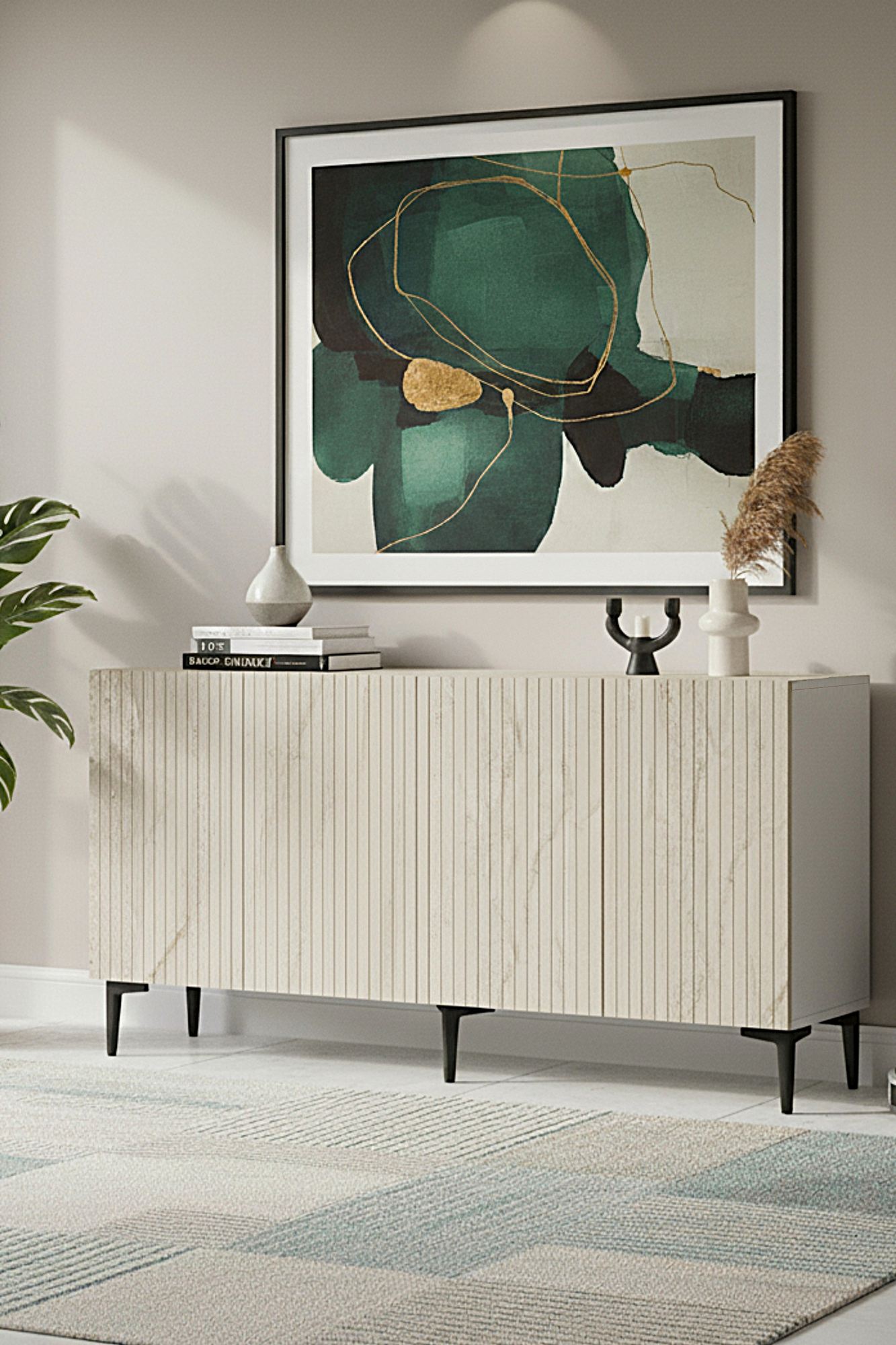 Μπουφές Λευκό
Τραβερτίνη 150x32x75cm | 555CHM1335