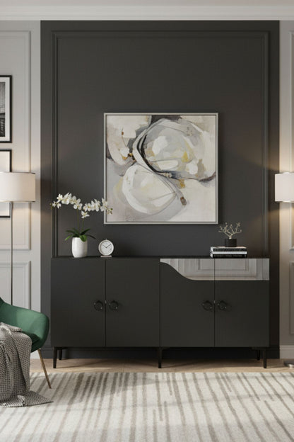 Μπουφές Ανθρακί
Ασημί 150x32x75cm | 555CHM1337