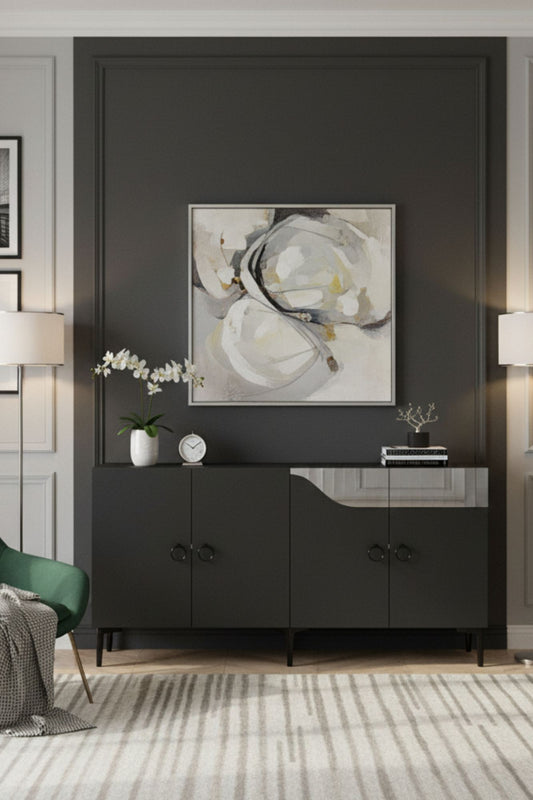Μπουφές Ανθρακί
Ασημί 150x32x75cm | 555CHM1337