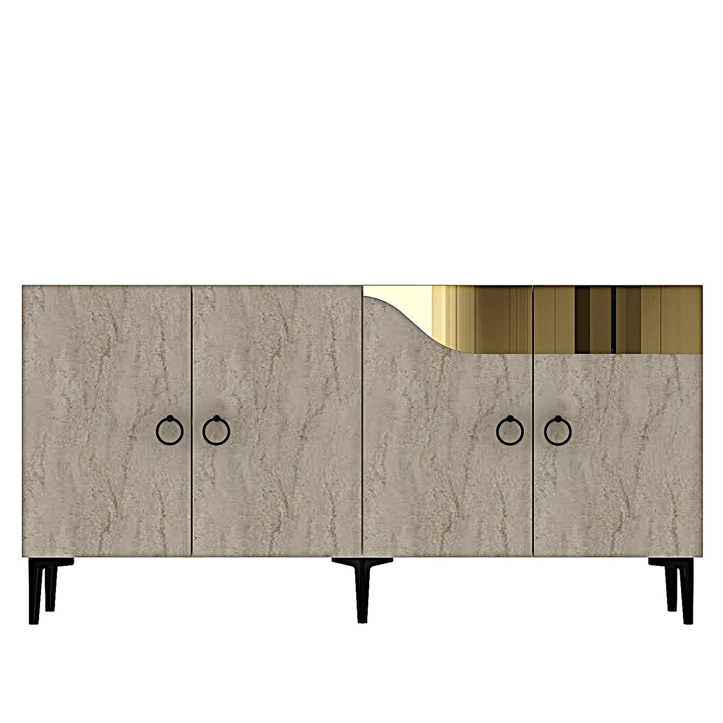 Μπουφές Λευκό
Τραβερτίνη
Χρυσό 150x32x75cm | 555CHM1340