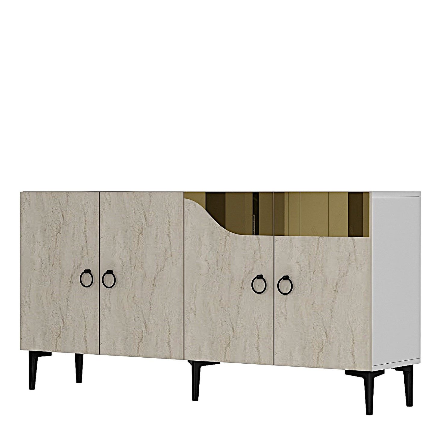Μπουφές Λευκό
Τραβερτίνη
Χρυσό 150x32x75cm | 555CHM1340