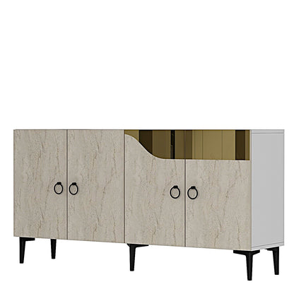 Μπουφές Λευκό
Τραβερτίνη
Χρυσό 150x32x75cm | 555CHM1340
