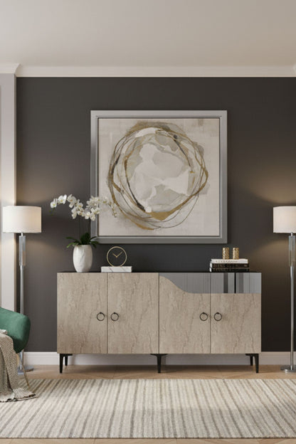 Μπουφές Λευκό
Τραβερτίνη
Ασημί 150x32x75cm | 555CHM1341