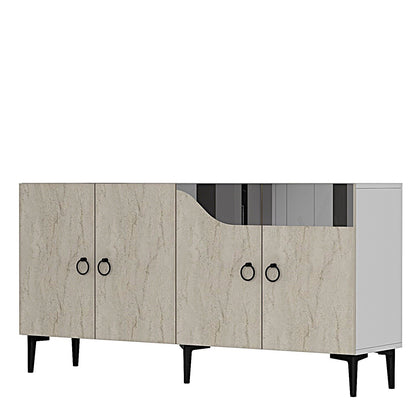 Μπουφές Λευκό
Τραβερτίνη
Ασημί 150x32x75cm | 555CHM1341