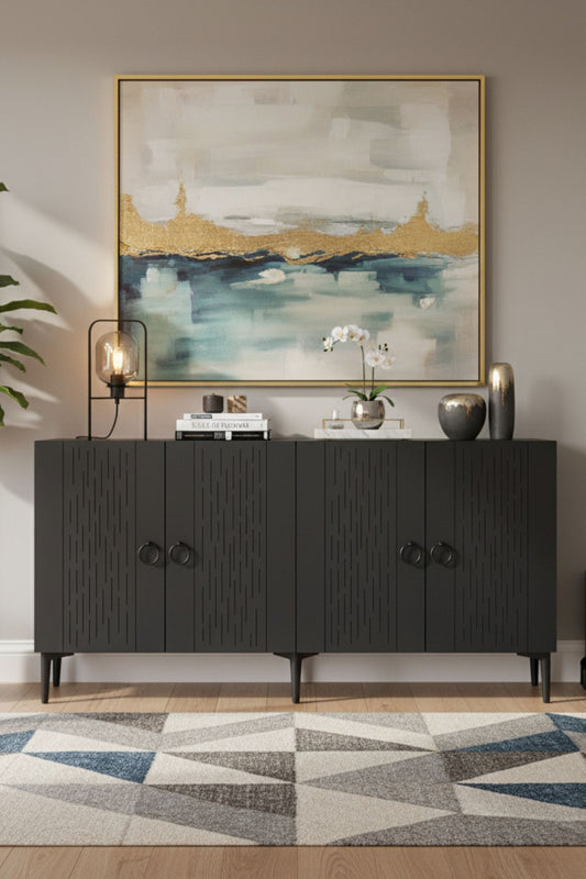 Μπουφές Ανθρακί 150x32x75cm | 555CHM1342