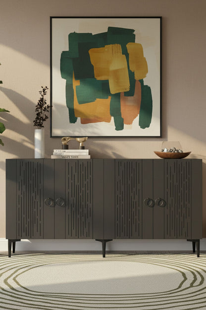 Μπουφές Ανθρακί 150x32x75cm | 555CHM1342
