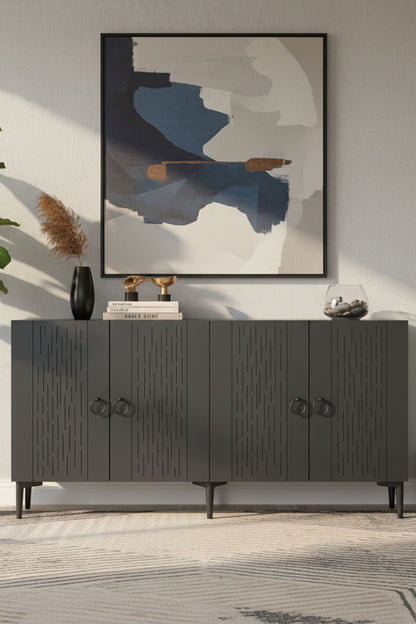Μπουφές Ανθρακί 150x32x75cm | 555CHM1342