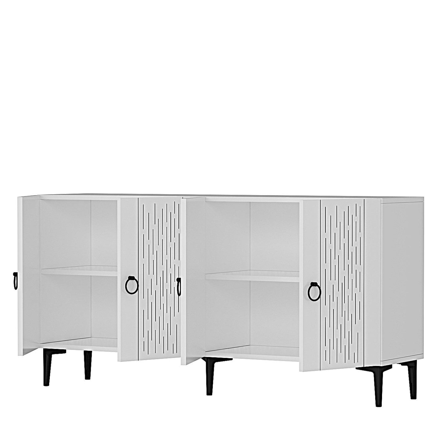 Μπουφές Λευκό 150x32x75cm | 555CHM1343