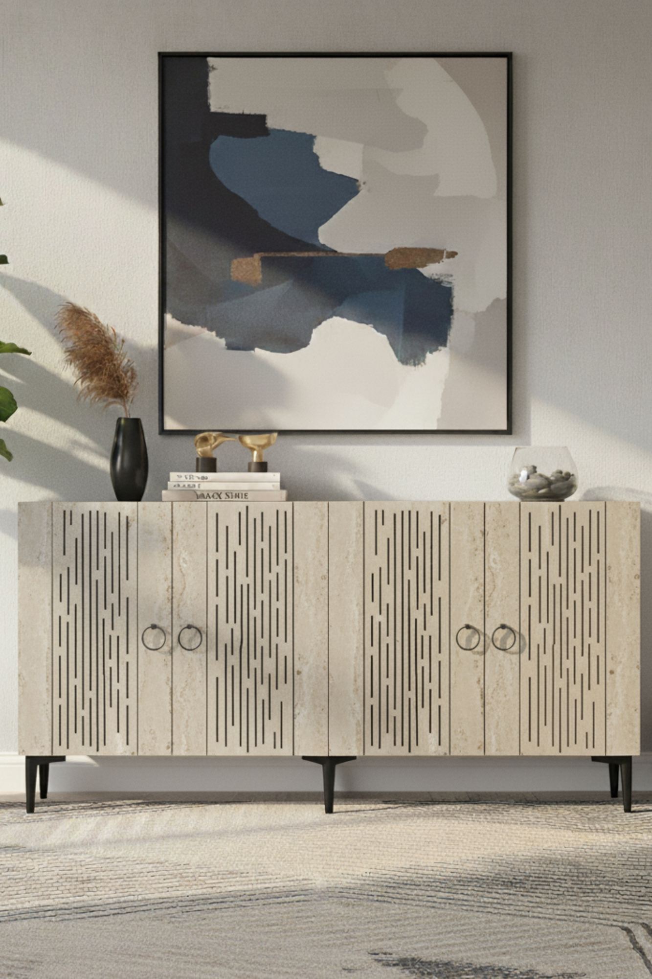 Μπουφές Λευκό
Τραβερτίνη 150x32x75cm | 555CHM1344