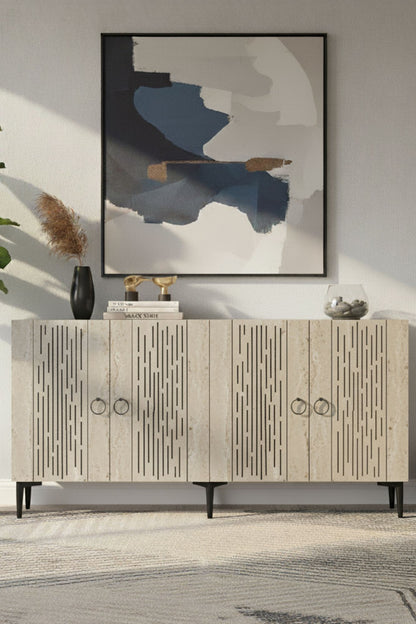 Μπουφές Λευκό
Τραβερτίνη 150x32x75cm | 555CHM1344