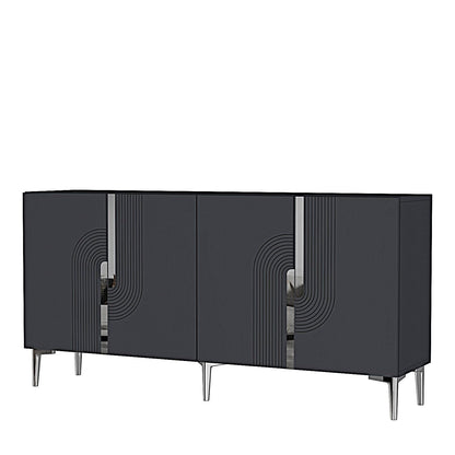 Μπουφές Ανθρακί
Ασημί 150x32x75cm | 555CHM1346