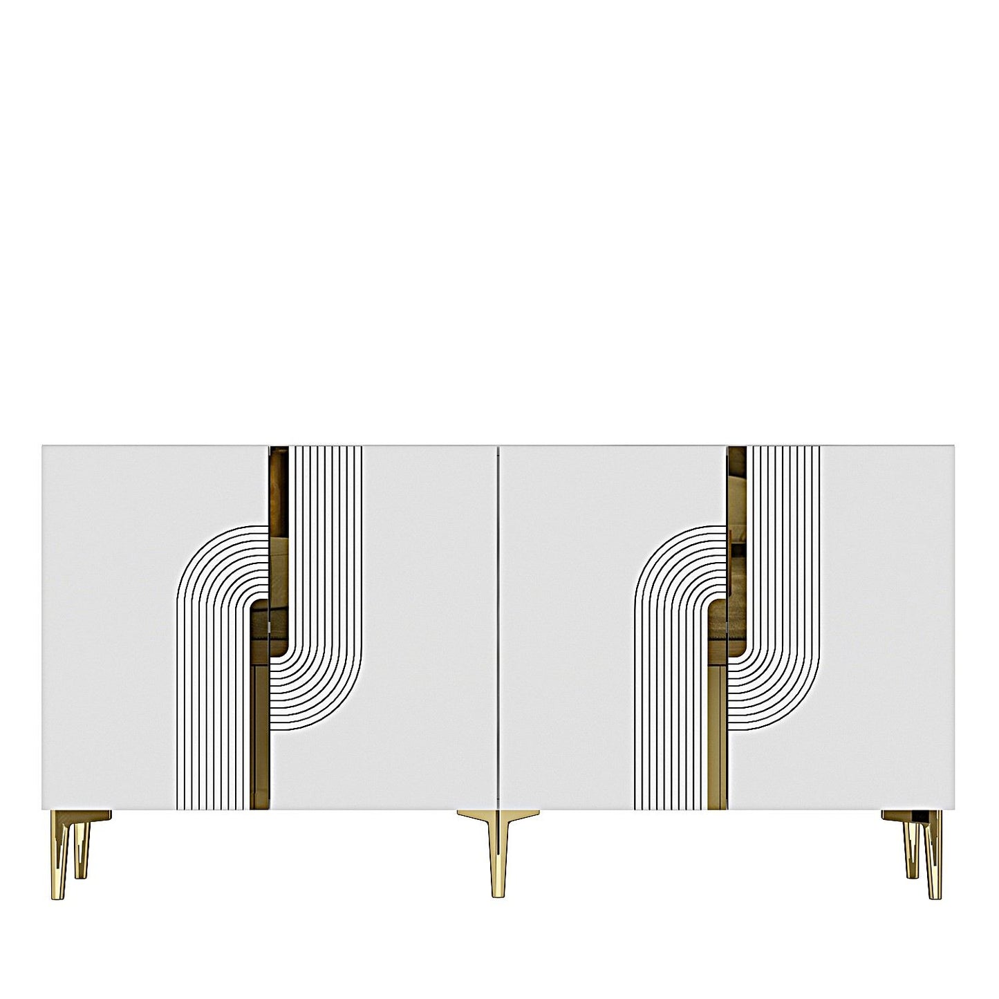 Μπουφές Λευκό
Χρυσό 150x32x75cm | 555CHM1347