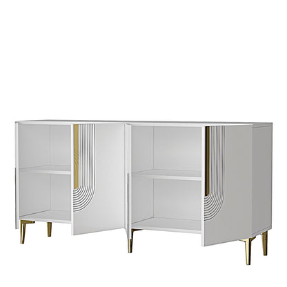Μπουφές Λευκό
Χρυσό 150x32x75cm | 555CHM1347