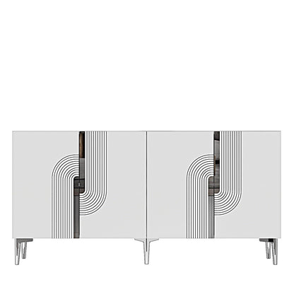 Μπουφές Λευκό
Ασημί 150x32x75cm | 555CHM1348