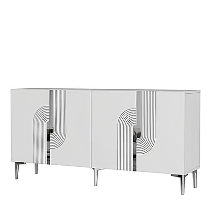 Μπουφές Λευκό
Ασημί 150x32x75cm | 555CHM1348