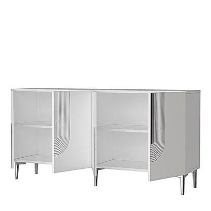 Μπουφές Λευκό
Ασημί 150x32x75cm | 555CHM1348