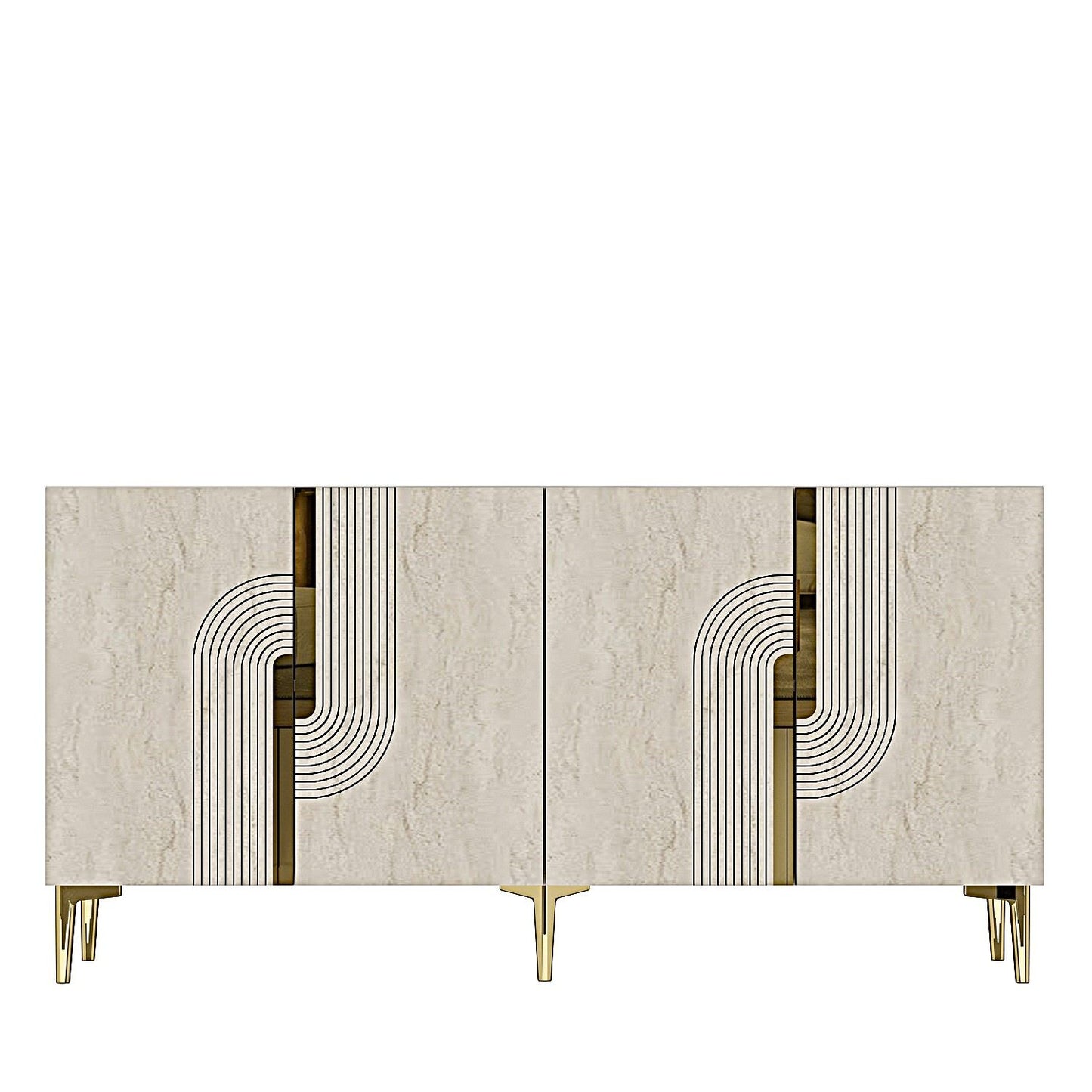 Μπουφές Λευκό
Τραβερτίνη
Χρυσό 150x32x75cm | 555CHM1349