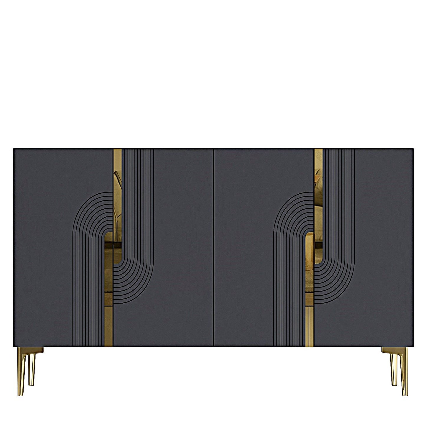 Μπουφές Ανθρακί
Χρυσό 120x32x75cm | 555CHM1351